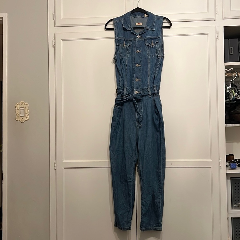 Levis Overalls with Tie Belt